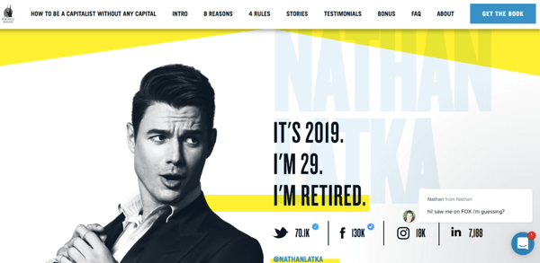 Nathan Latka'nın web sitesi.