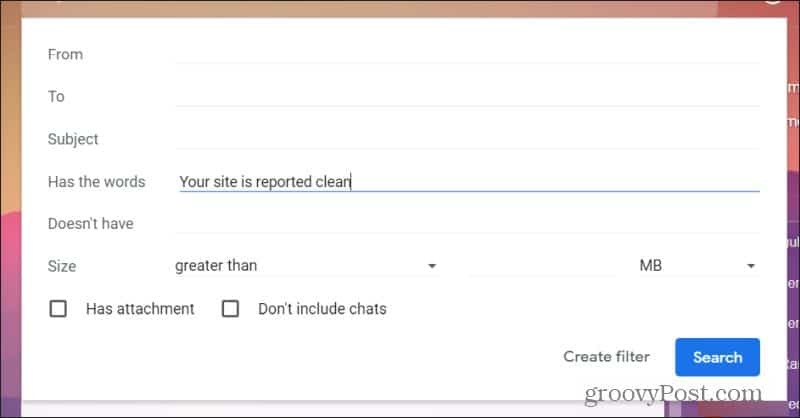 gmail filtre girişlerini ayarlama