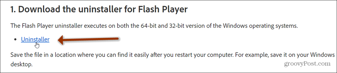 Adobe Flash'ı Windows 10'dan Kaldırma