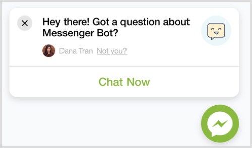 ChatFuel Messenger sohbet eklentisi özelleştirin