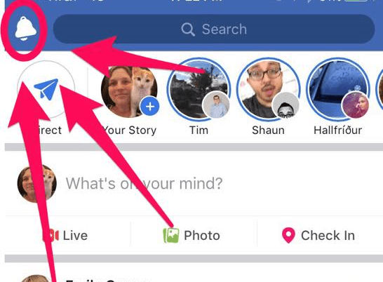 Facebook, Bildirimler simgesini iOS için mobil uygulamanın alt kısmından en üstüne taşımış görünüyor.
