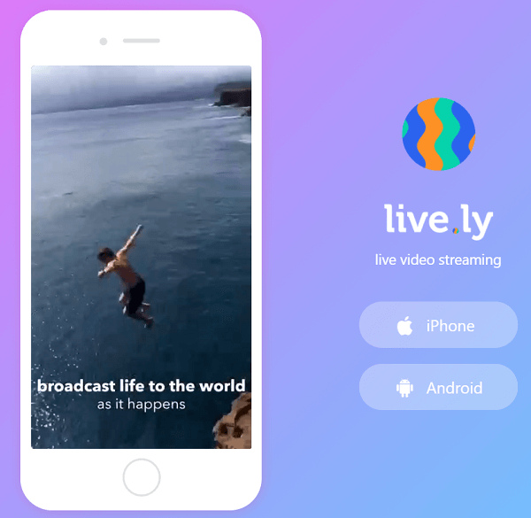 Live.ly, Musical.ly uygulamasıyla ortaktır.