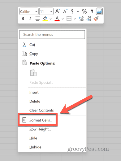 excel biçim hücreleri