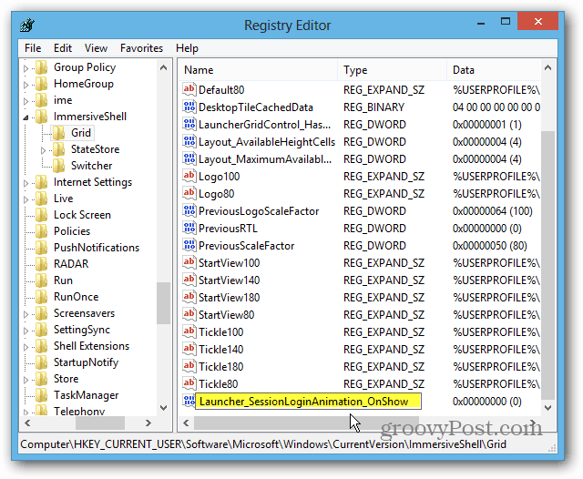 Windows 8 Kayıt Defteri DWORD Değeri