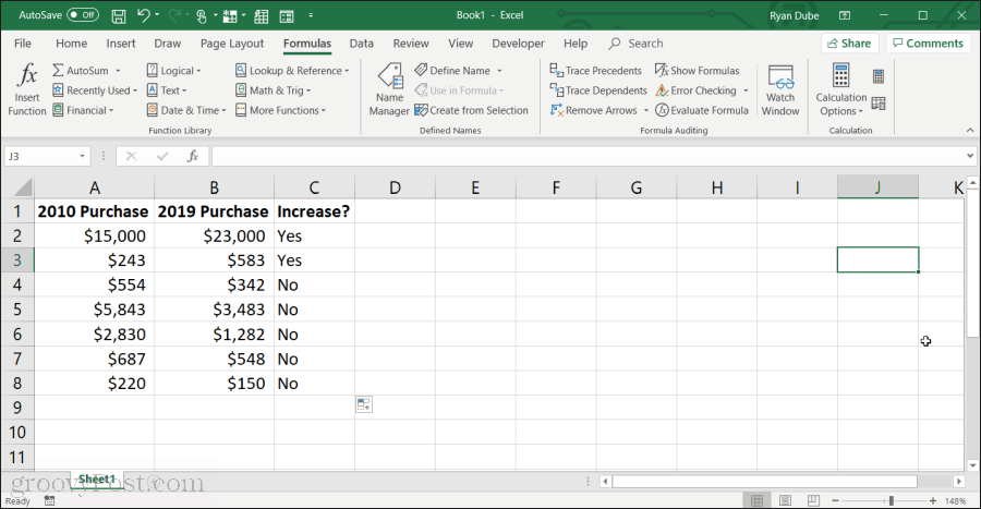 Excel'de if işlevini kullanma