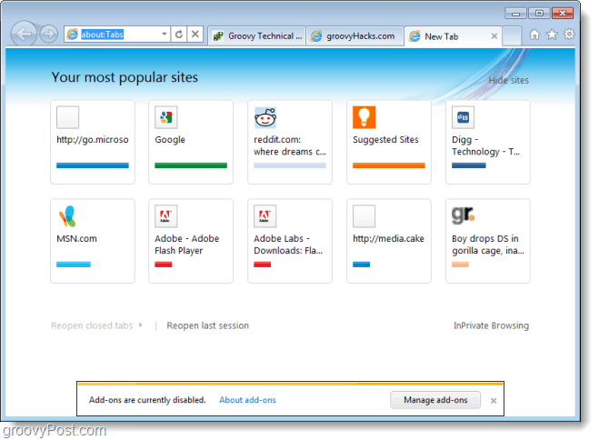 Internet Explorer 9 Beta Ekran Görüntüsü Turu