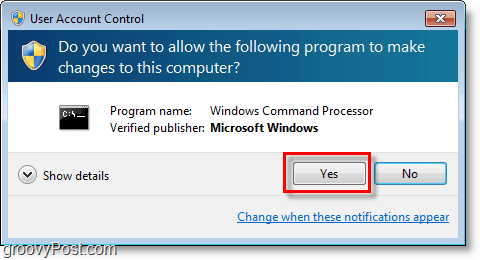Windows 7 ekran görüntüsü -go ile cmd admin uac