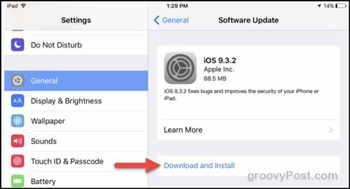 apple iOS 9.3.2 güncelleme güvenlik düzeltme eki