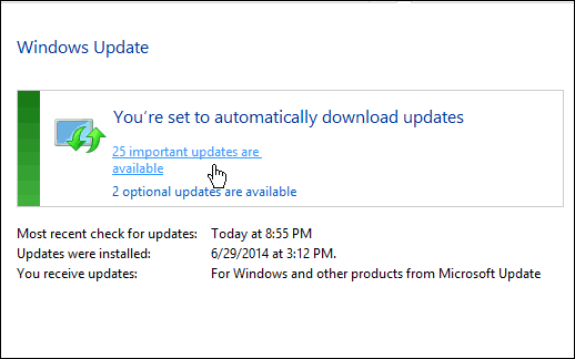 Windows 7'de Windows Update Askıda kalıyor veya Yavaşlıyor