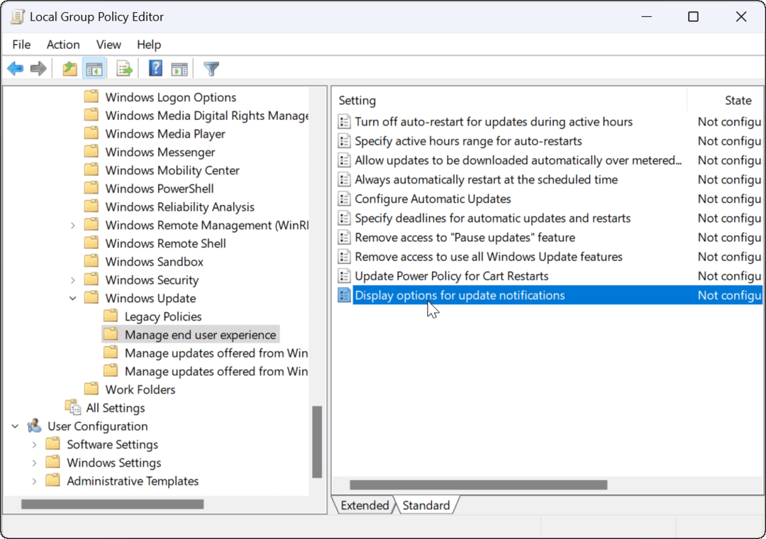 Windows 11'de Güncelleme Bildirimlerini Devre Dışı Bırakın