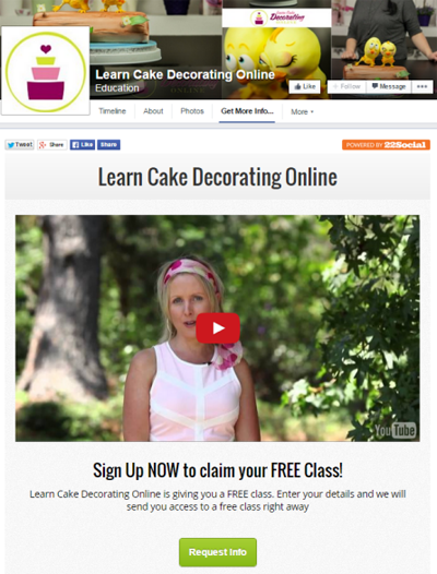 pasta süsleme çevrimiçi facebook uygulamasını öğrenin