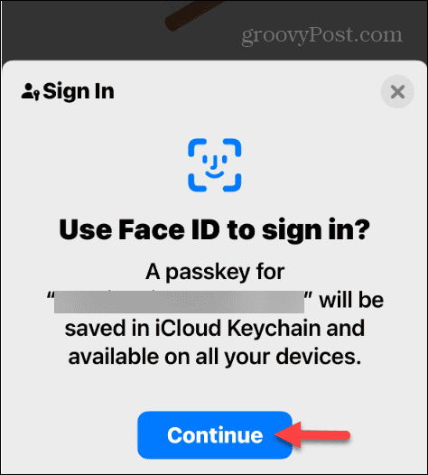 Face ID'yi kullanmaya devam et Parolalarla oturum açın