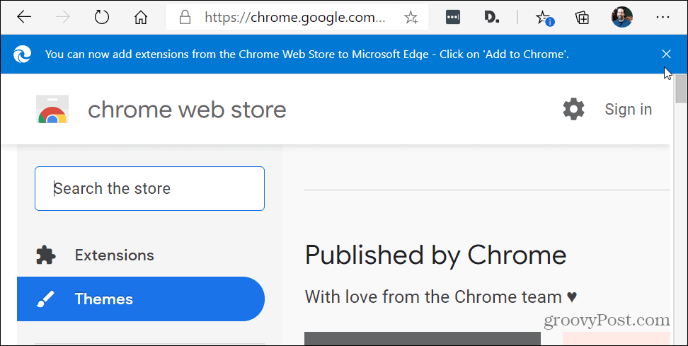 Chrome web mağazası temaları