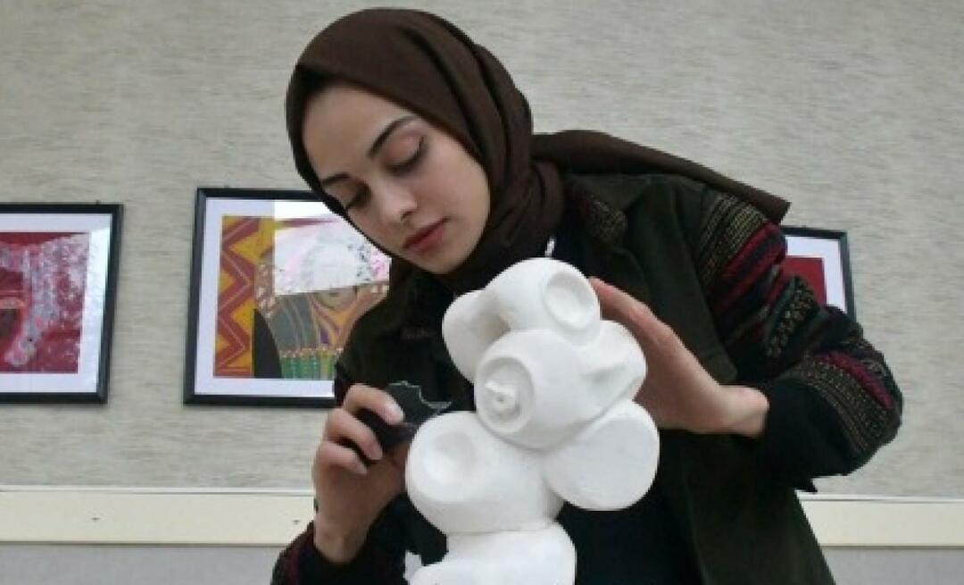 Resimle başladığı yolculuğuna heykelle devam eden Emine Erdağ'a Kültür Bakanlığından ödül!