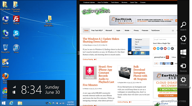 Windows 8.1 modern UI Masaüstü