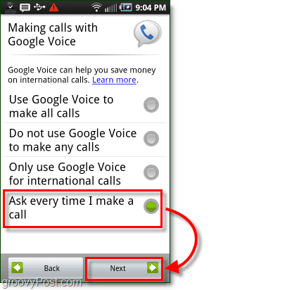 Android Mobil'de Google Voice Yapılandırma Kullanım Tercihi