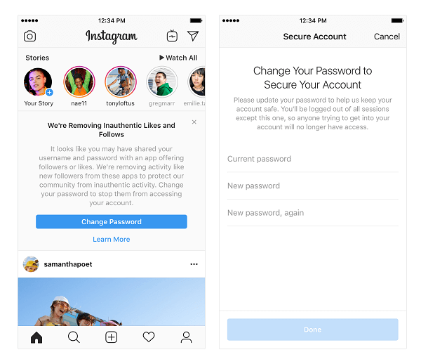Instagram, popülerliklerini artırmak için üçüncü taraf uygulamaları ve botları kullanan hesaplardaki gerçek olmayan beğenileri, takipleri ve yorumları kaldırmaya başlayacağını duyurdu.