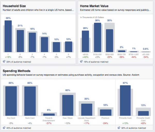 facebook kitle analizi hane harcamaları