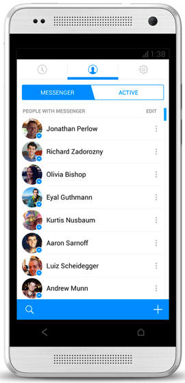 android için facebook messenger deneyimi