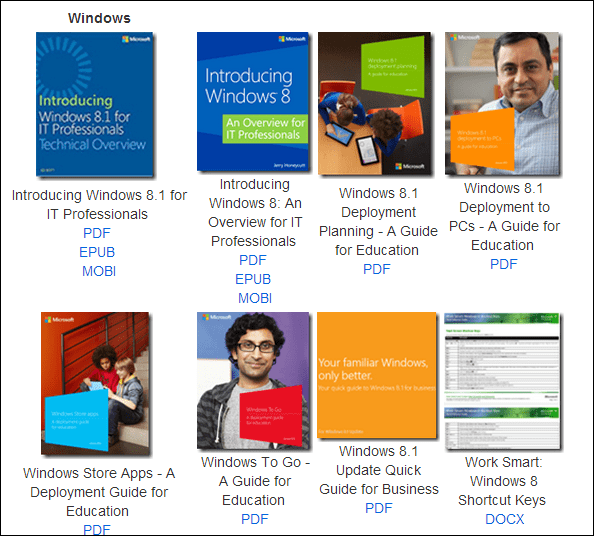 Microsoft Yazılım ve Hizmetleri Hakkında Ücretsiz Microsoft e-Kitapları İndirin