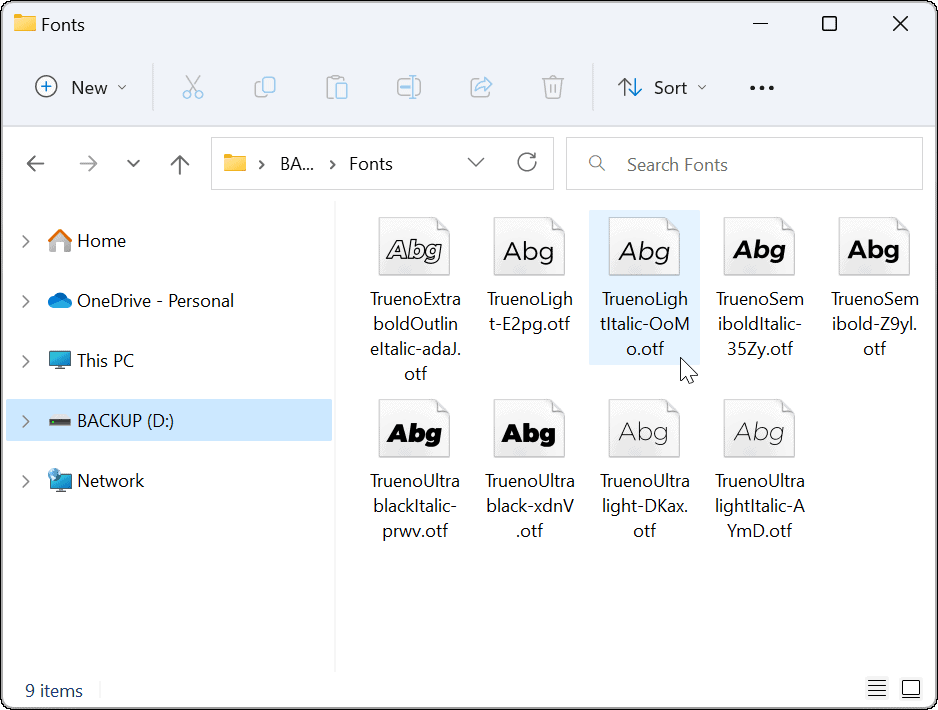 Windows 11'de Yazı Tiplerini Yükleme veya Kaldırma