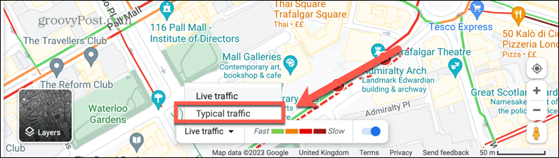 google maps tipik trafik