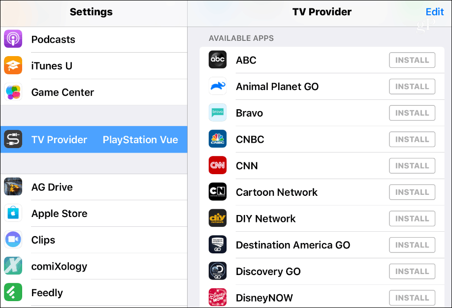 TV Sağlayıcısı iOS Kullanılabilir Uygulamalar