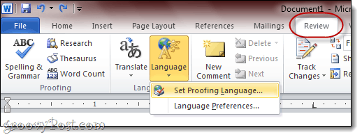 Office 2010'daki Yazım Denetleme Dilini AmEng'den (ABD) BrEng'e (Birleşik Krallık) Değiştirme