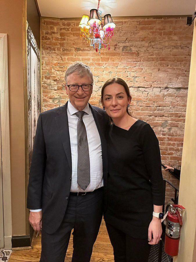 Bill Gates ve Hülya Bölükbaşı