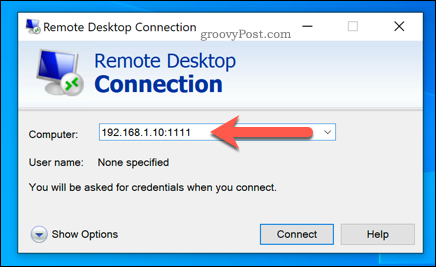 Özel bir RDP bağlantı noktası kullanarak Windows Uzak Masaüstü bağlantısı kurma