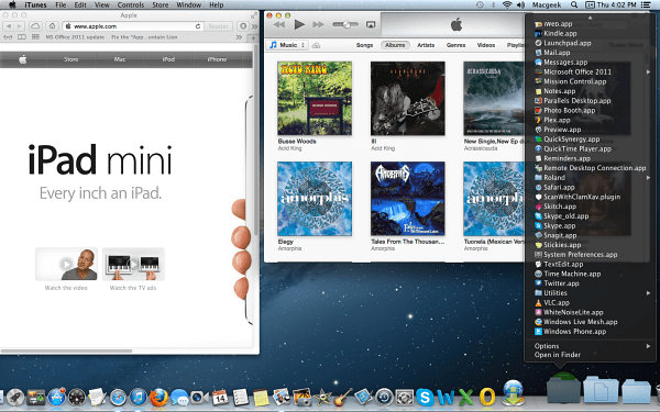 OS X Mountain Lion Masaüstü