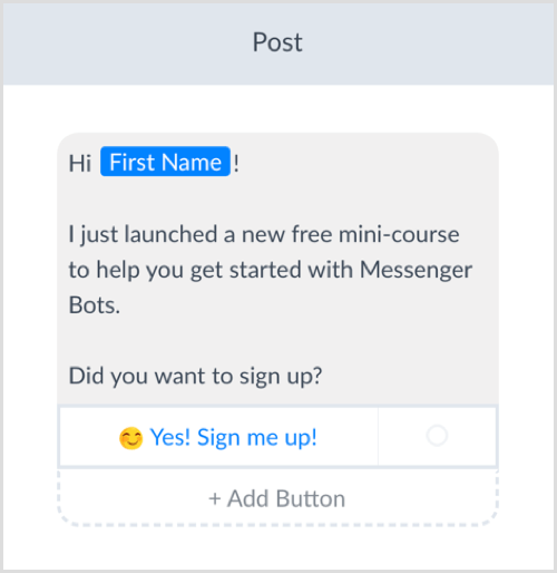 ManyChat ile Messenger botu için sıra oluşturun