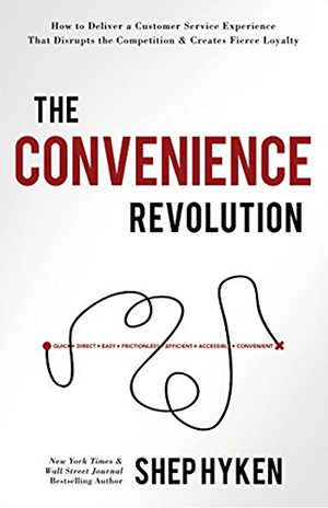 Bu, Shep Hyken’in en yeni kitabı The Convenience Revolution’ın kapağının ekran görüntüsü.