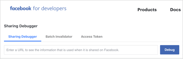 Facebook'un doğru Facebook bağlantısı önizleme resmini çektiğinden emin olmak için Hata Ayıklayıcı aracını kullanın.