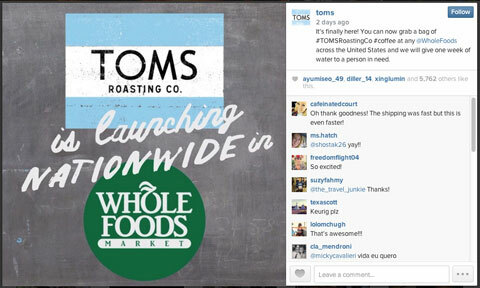 hashtag ile toms instagram resmi
