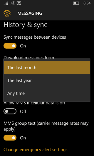 2 yedekleme mesajı windows 10 mobile