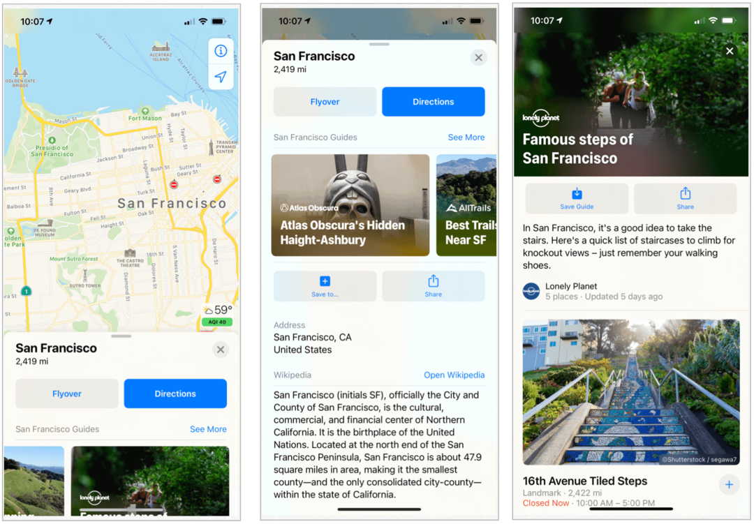 Apple, iOS 14, macOS Big Sur'da Haritaları nasıl değiştirdi?