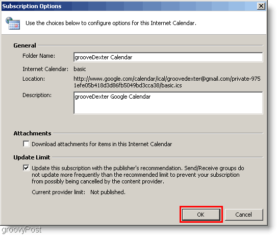 Outlook 2007 Takvim Ekran Görüntüsü - 2. Takvim Ayarlarını Ekle