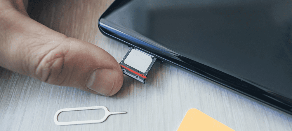 iPhone veya Android'de SIM Kart yuvasını açma