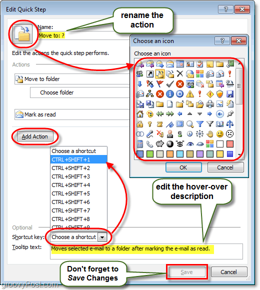 Outlook 2010'da daha hızlı adım eylemleri