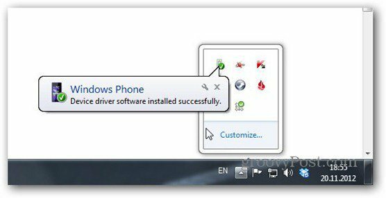 windows phone 8 bağlı tanındı