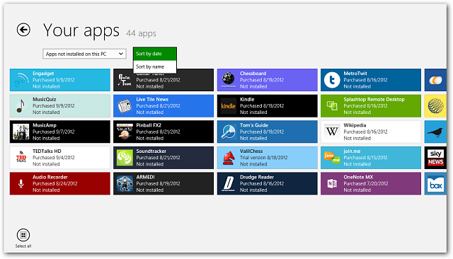 Windows 8 Uygulamalarını Yeniden Yükleme