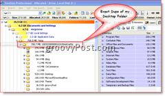 Sabit Disk Kullanım Raporunu Gösteren TreeSize Görüntüsü