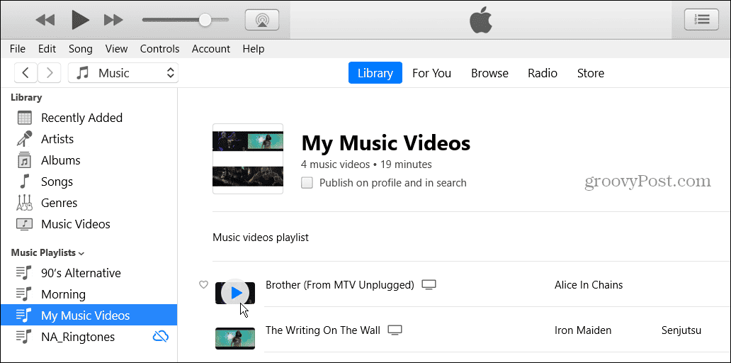 Apple Music'te Video Oynatma Listeleri Nasıl Oluşturulur