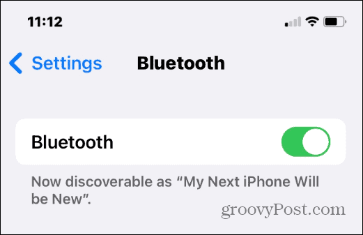 iPhone'da bluetooth adını değiştir