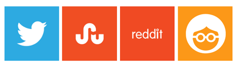 twitter stumbleupon için logolar reddit outbrain