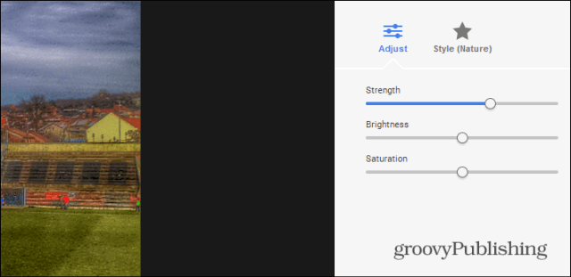 Google HDR hazır ayarları ayarlandı