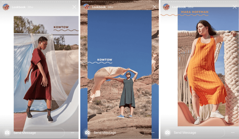 Instagram Hikayelerinde paylaşılan yaşam tarzı içeriğinin iş örneği