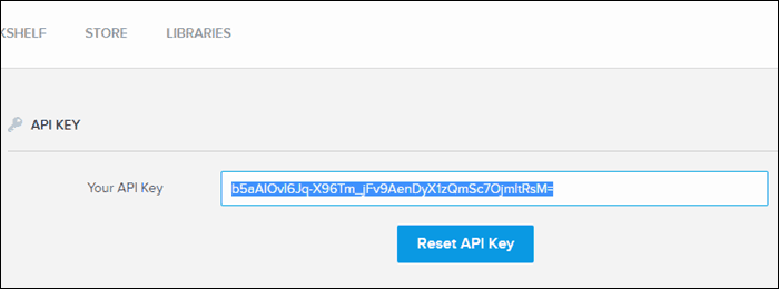 API Anahtarını BookFusion hesabınızdan kopyalayın