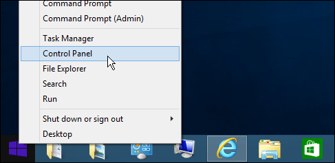 Kontrol Paneli Windows 8